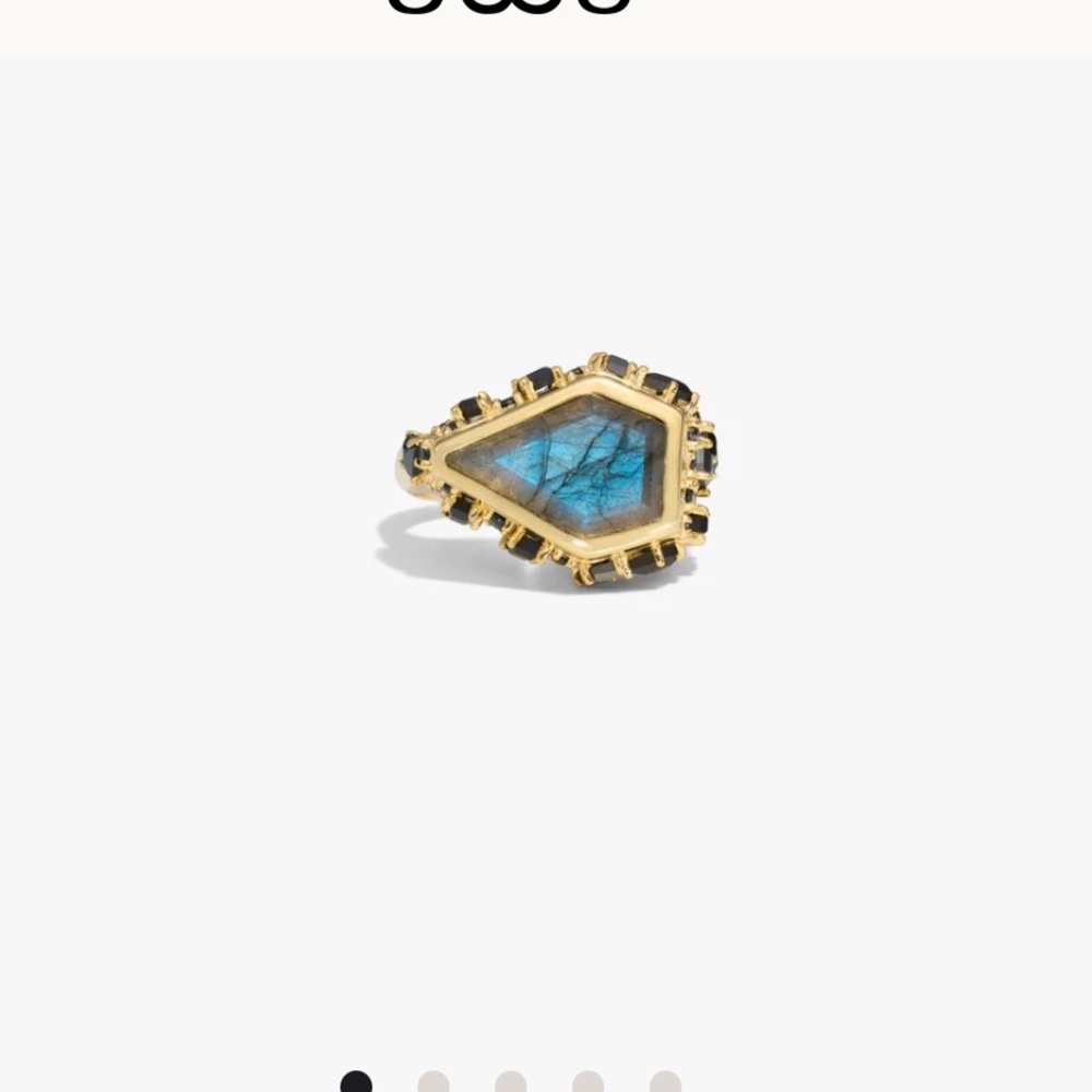 New awe inspired Poison Locket Ring labradorite